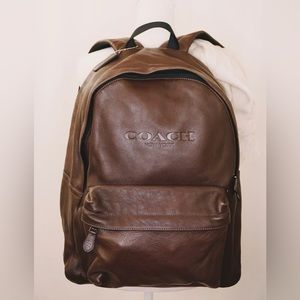 Coach Brown Soft Leather Backpack